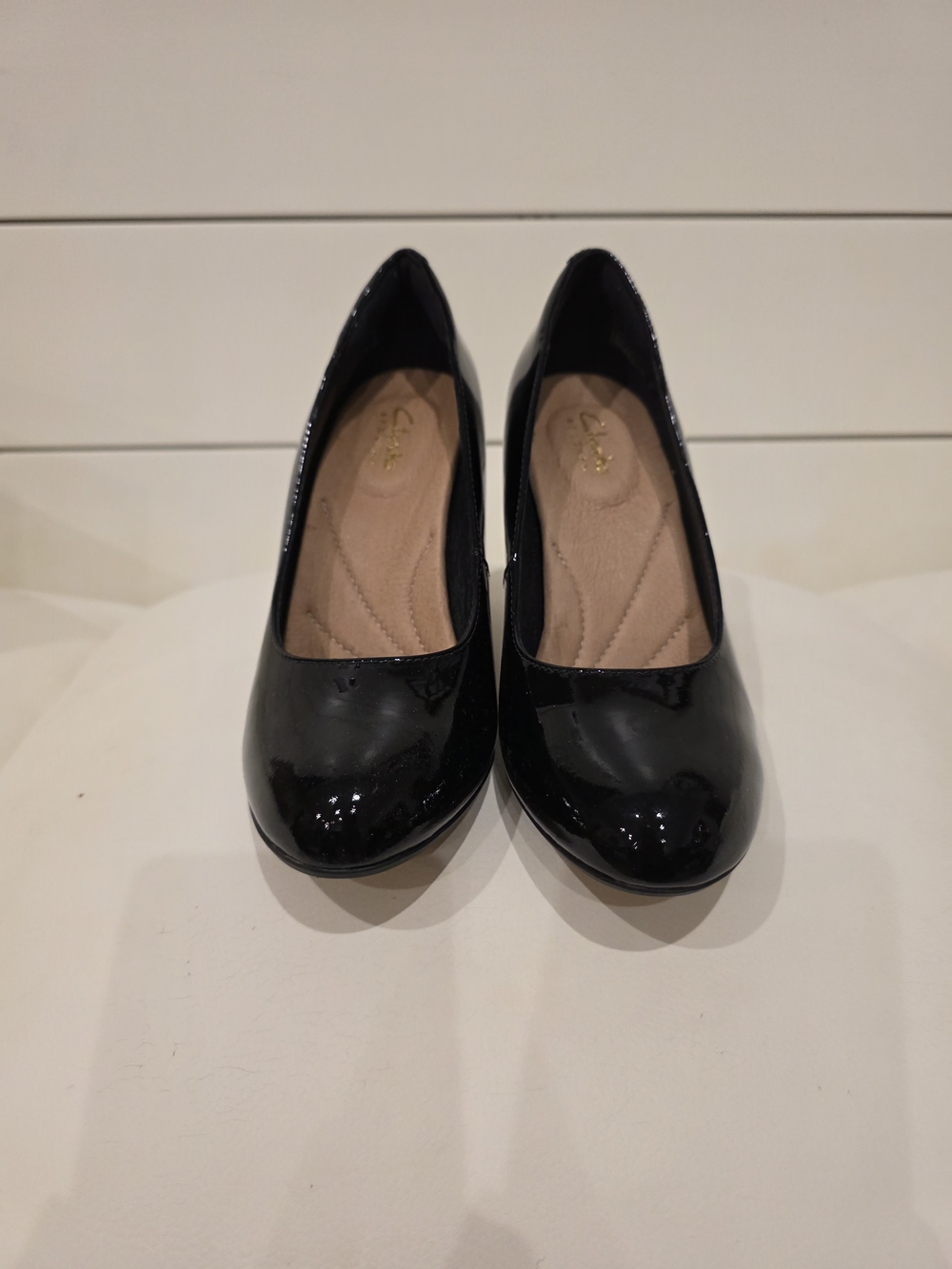 Classic Black Patent High Heel Pumps - Women's Dress Shoes - Picture 4 of 9